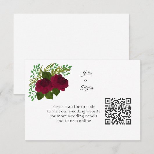 Simple Minimal Enclosure Card Begleitkarte (Vorne/Hinten)