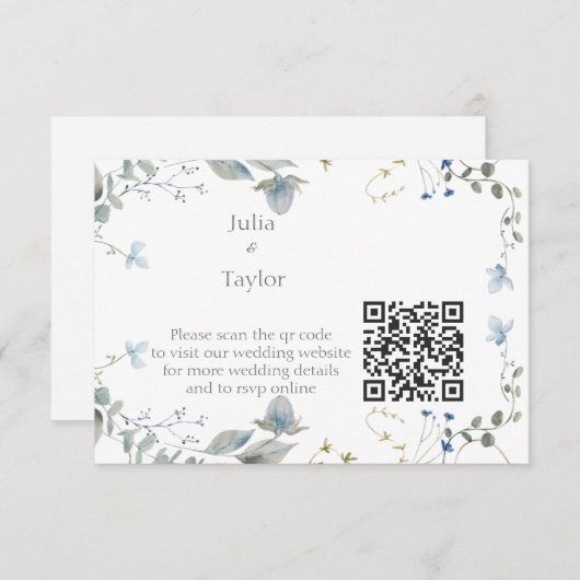 Simple Minimal Enclosure Card Begleitkarte (Vorne/Hinten)