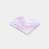 Simple Minimal Lavender Watercolor Personalized Post-it Klebezettel (angewinkelt)