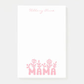 Simple Minimal Modern Basic Pink Mama Post-it Klebezettel (Vorderseite)