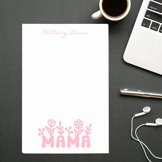 Simple Minimal Modern Basic Pink Mama Post-it Klebezettel