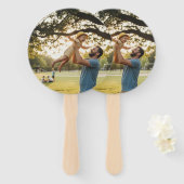 SIMPLE MINIMAL MODERN MONOGRAM ELEGANT STYLE CHIC  FÄCHER (Vorne und Hinten)