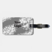 SIMPLE MINIMAL MODERN MONOGRAM ELEGANT STYLE CHIC GEPÄCKANHÄNGER (Rückseite horizontal)