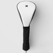 SIMPLE MINIMAL MODERN MONOGRAM ELEGANT STYLE CHIC GOLF HEADCOVER (Vorderseite)