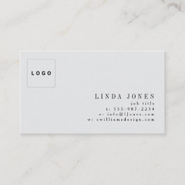 Simple Minimal Modern Professional Logo Photo Visitenkarte