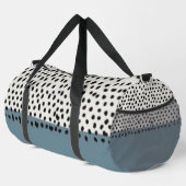 Simple Minimal Monogram Name Backpack Duffle Bag (Rechte Ecke)