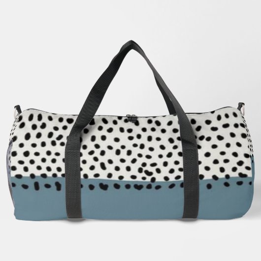 Simple Minimal Monogram Name Backpack Duffle Bag (Rückseite)