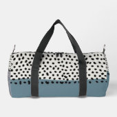 Simple Minimal Monogram Name Backpack Duffle Bag (Rückseite)