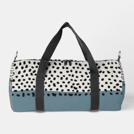 Simple Minimal Monogram Name Backpack Duffle Bag (Rückseite)