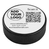 Simple minimal q r code add logo scan code name we eishockey puck (3/4)