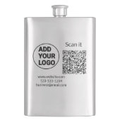 Simple minimal q r code add logo scan code name we flachmann (Vorderseite)