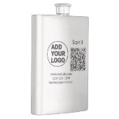 Simple minimal q r code add logo scan code name we flachmann (Rechts)