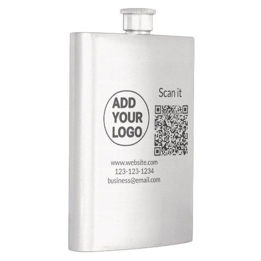 Simple minimal q r code add logo scan code name we flachmann (Rechts)