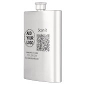 Simple minimal q r code add logo scan code name we flachmann (Links)
