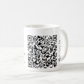 Simple minimal q r code add logo scan code name we kaffeetasse (VorderseiteRechts)