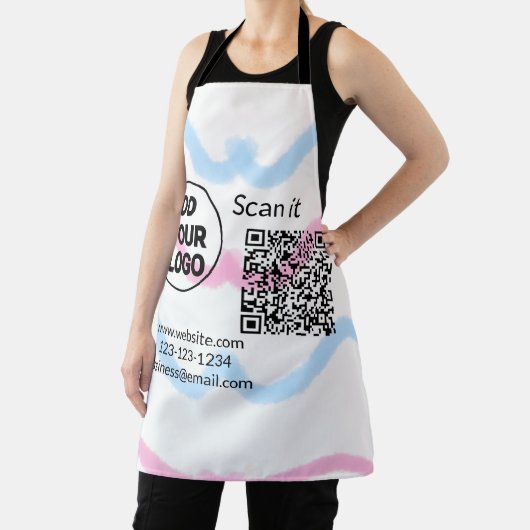 Simple minimal q r code add logo scan code name we schürze (InSitu)