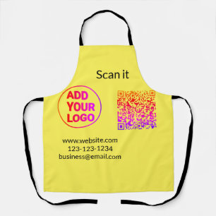 Simple minimal q r code add logo scan code name we schürze