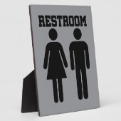 Simple Minimal Restroom Bathroom Toilet WC Fotoplatte (Seite)