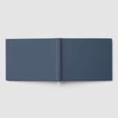 simple minimal solid color custom blue gray rich gästebuch (Voll)