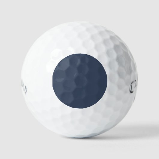 simple minimal solid color custom blue gray rich golfball (Vorderseite)