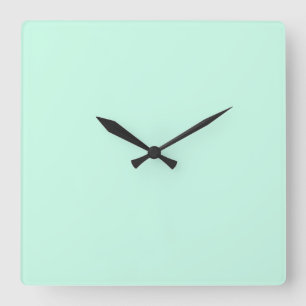 simple minimal solid color custom pastel custom t quadratische wanduhr