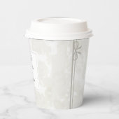 Simple Minimalist Elegant Custom Name Wedding Pappbecher (Links)