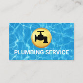 Simple Minimalist Gold Faucet Home Plumbing Visitenkarte (Vorderseite)