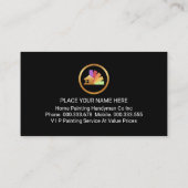 Simple Minimalist Grey Grunge Wall Visitenkarte (Rückseite)