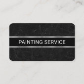 Simple Minimalist Grey Marble Grunge Visitenkarte (Vorderseite)