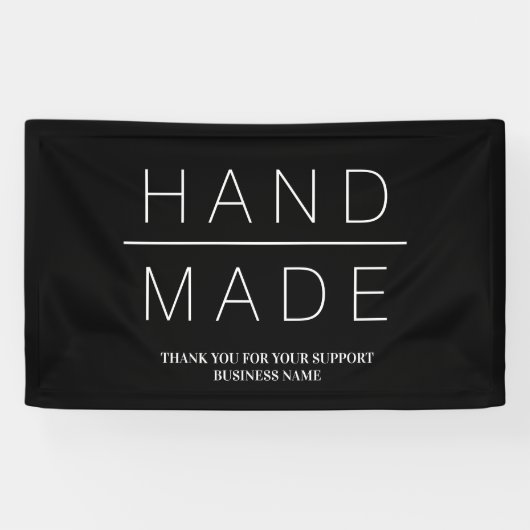 Simple Minimalist Handmade Business Banner (Horizontal)