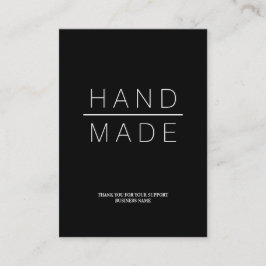 Simple Minimalist Handmade Business Support. Visitenkarte