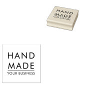 Simple Minimalist Handmade Custom Business Name Gummistempel (Stempel)