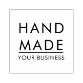 Simple Minimalist Handmade Custom Business Name Gummistempel (Prägung)