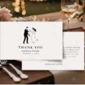 Simple Minimalist Illustrated Dankeskarte