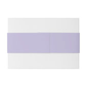 Simple Minimalist Lavender Purple Monogram Einladungsbanderole (Rückseitenbeispiel)