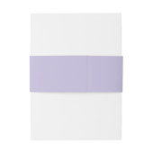 Simple Minimalist Lavender Purple Monogram  Einladungsbanderole (Rückseitenbeispiel)