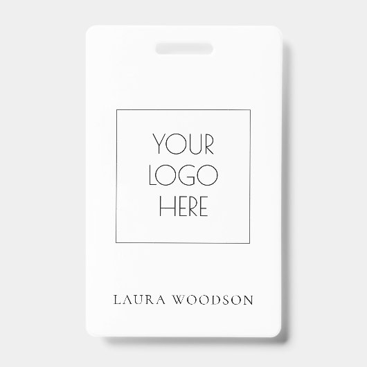 Simple Minimalist Logo Name  Ausweis (Vorderseite)
