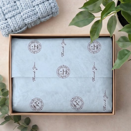 Simple Minimalist Modern Light Blue Seidenpapier