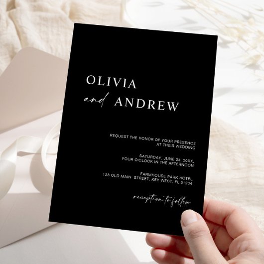 Simple Minimalist & Modern | Wedding Invitation Einladung