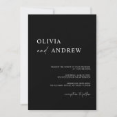 Simple Minimalist & Modern | Wedding Invitation Einladung (Vorderseite)