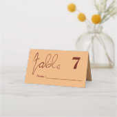 Simple Minimalist Modern Wedding Photo  Platzkarte (Vorderseite)