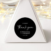 Simple Minimalist & Modern | Wedding  Runder Aufkleber