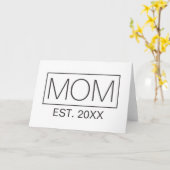Simple Minimalist Mom Typography | Greeting Card Karte (Gelbe Blume)
