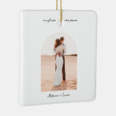 Simple Minimalist Script Photo Boho Arc Keramikornament (Rechts)