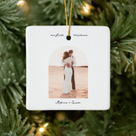 Simple Minimalist Script Photo Boho Arc Keramikornament