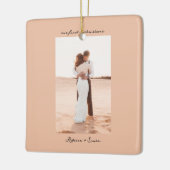 Simple Minimalist Script Photo Keramikornament (Links)