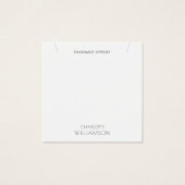 Simple Minimalist Typography Jewelry Display Card (Vorderseite)
