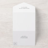 Simple Minimalist Wedding All In One Einladung (Außenbereich)