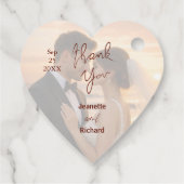 Simple Minimalist Wedding Vows Sunset Beach Geschenkanhänger (Rückseite)