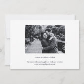 Simple Minimalist with Photos Wedding Save The Date (Rückseite)